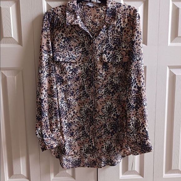 New with tags,  leopard print  (longer blouse) size XL - Picture 2 of 4